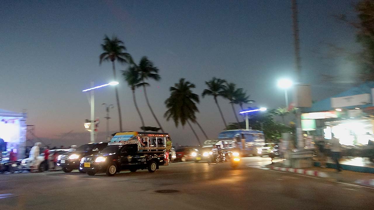 Taxi to Pattaya, Thailand.