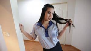 Schoolgirl Uniform Fuck with hot Laos student