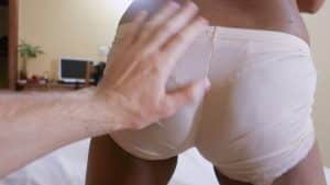 Interracial panty ass spanking in Madagascar