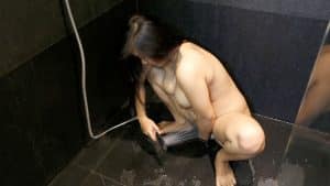Filipina Teen Slut washing cum out from her pussy