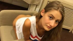 Naked Perky Teen Ass in back view