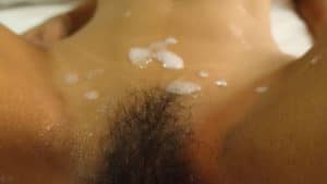Asian teen slim tummy pussy mound cumshots