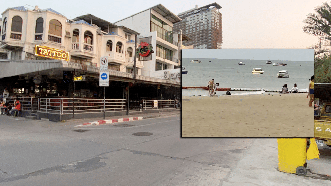 Pattaya Beach Lockdown Walk