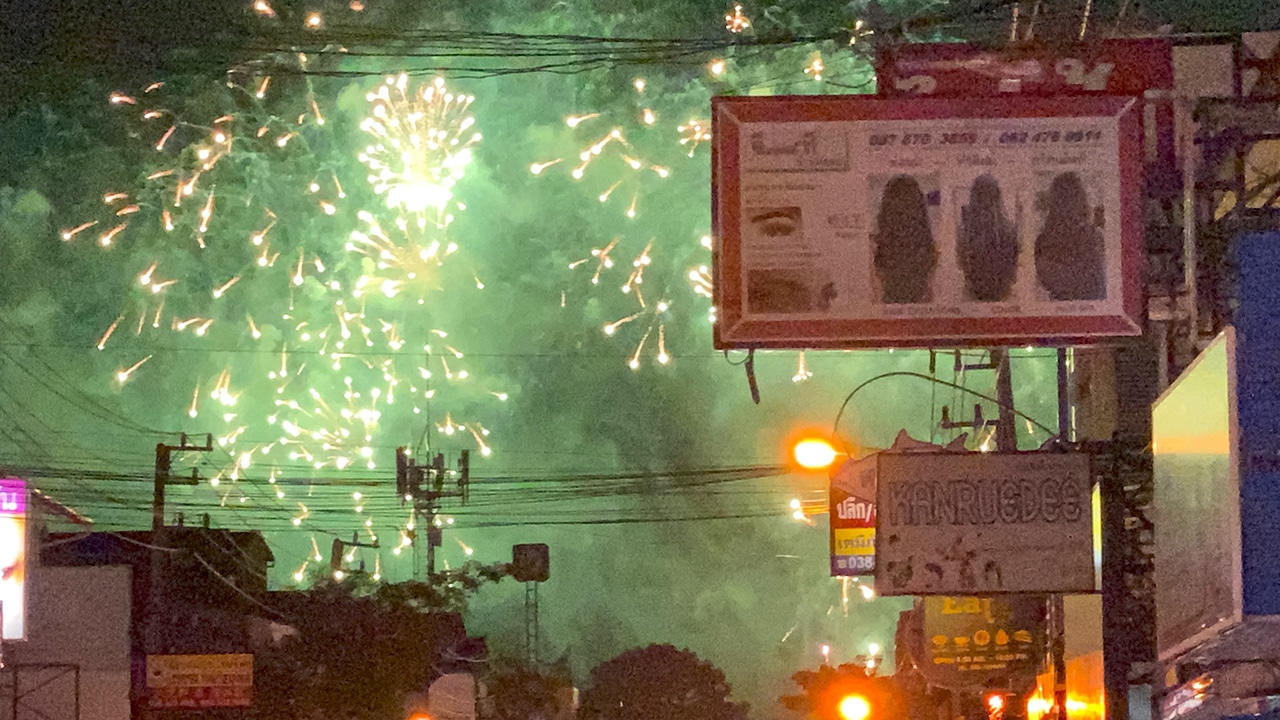 Pattaya Fireworks on New Years