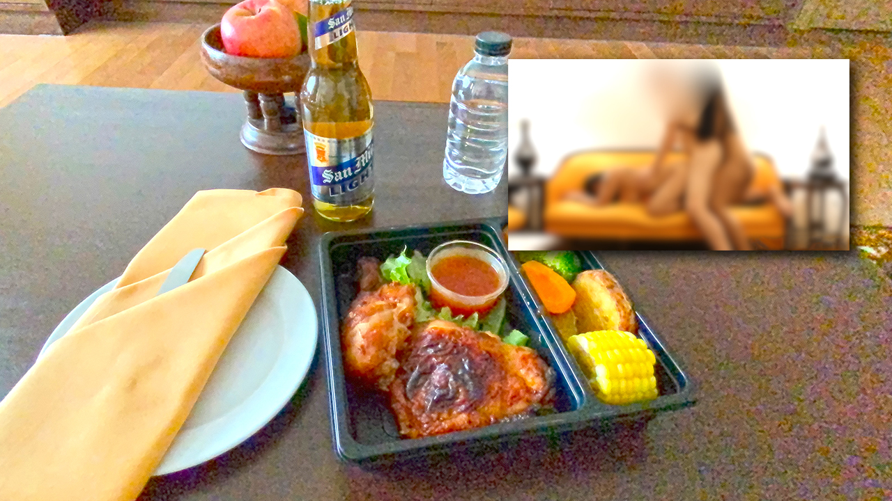 Secret Threesome Hookup and Quarantine Meal