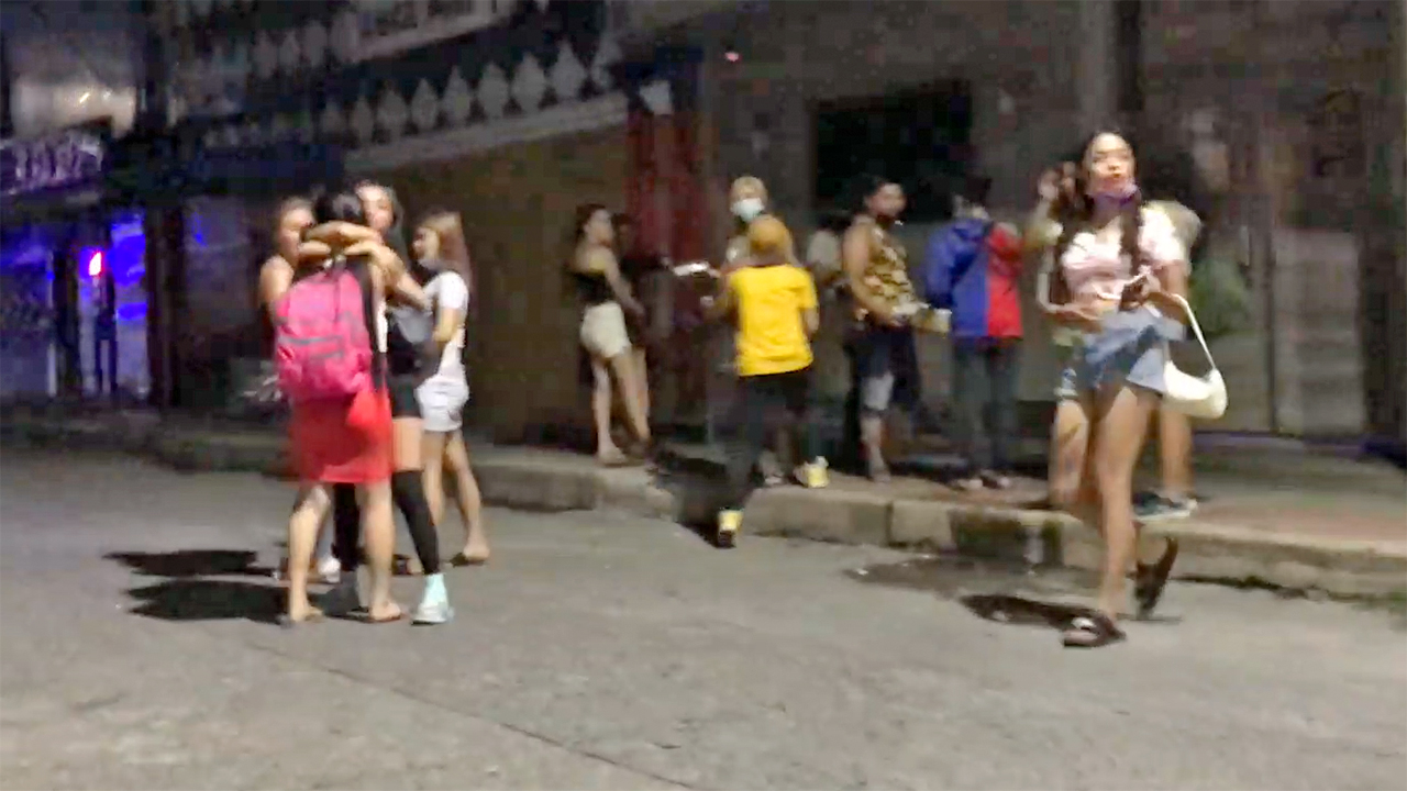 Slutty Party Girls Walking Home