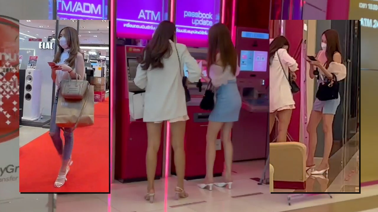 Asian Mall Girls Create Tension in Pants