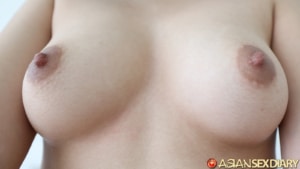 Girl Next Door Nude tits up close with hard nipples