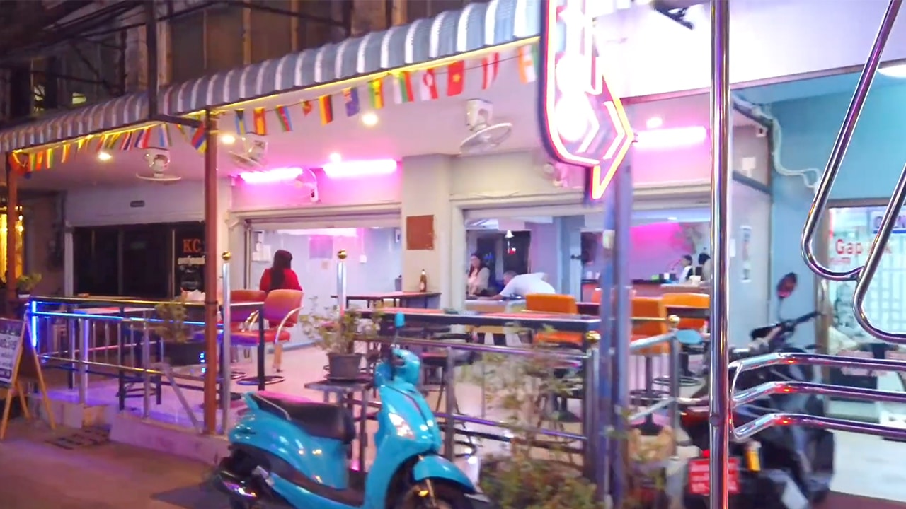 Pattaya Bus Ride At Night