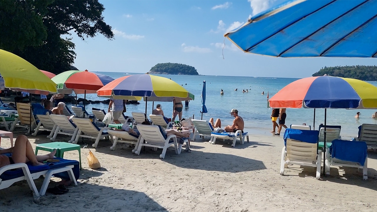 Phuket Beach Front Busy Today