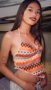 Mayi poses with revealing top showing sexy tummy