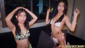 Girls dancing in my hotel room
