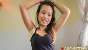 Skinny MILF with ample chest